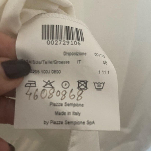 NWT Authentic PIAZZA Sempione Blouse Sz 48 Italy - Picture 4 of 7